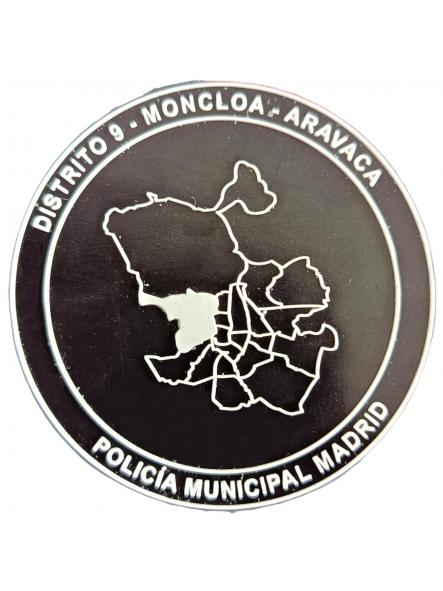 Policía Municipal Madrid Distrito 9 Moncloa - Aravaca parche insignia emblema distintivo police patch ecusson