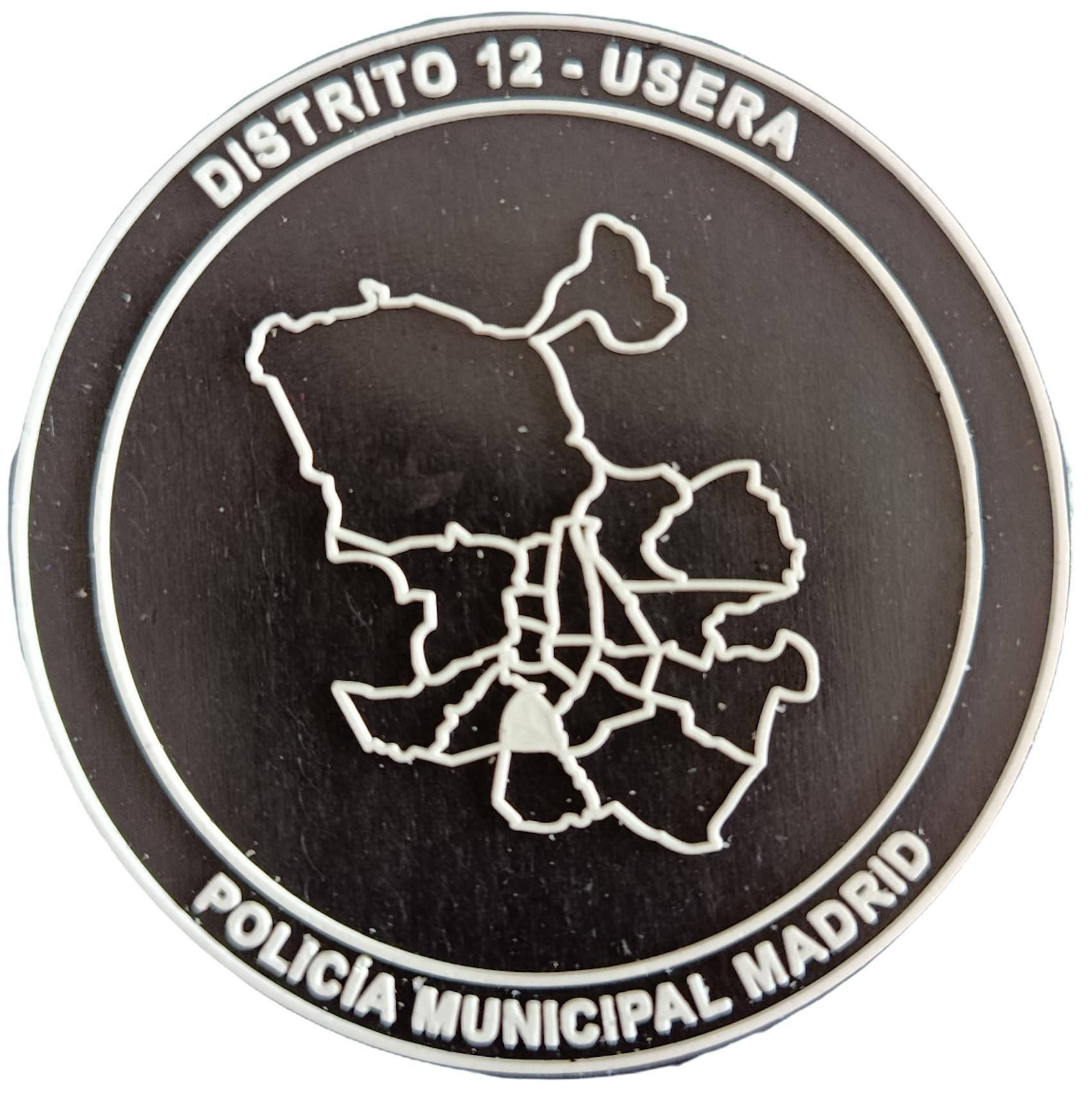 Policía Municipal Madrid Distrito 12 Usera parche insignia emblema distintivo police patch ecusson