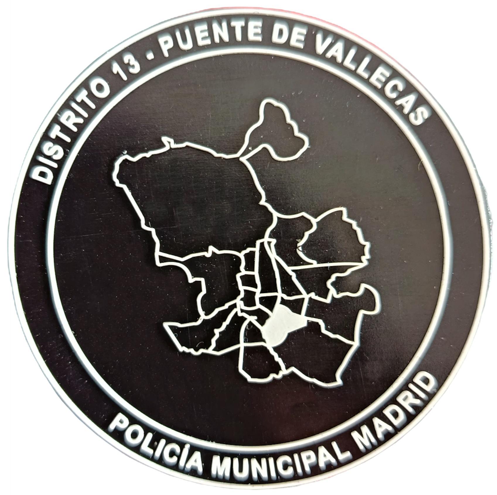 Policía Municipal Madrid Distrito 13 Puente de Vallecas parche insignia emblema distintivo police patch ecusson