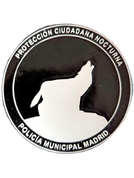 Policía Municipal Madrid Protección Ciudadana Nocturna parche insignia emblema distintivo police patch ecusson