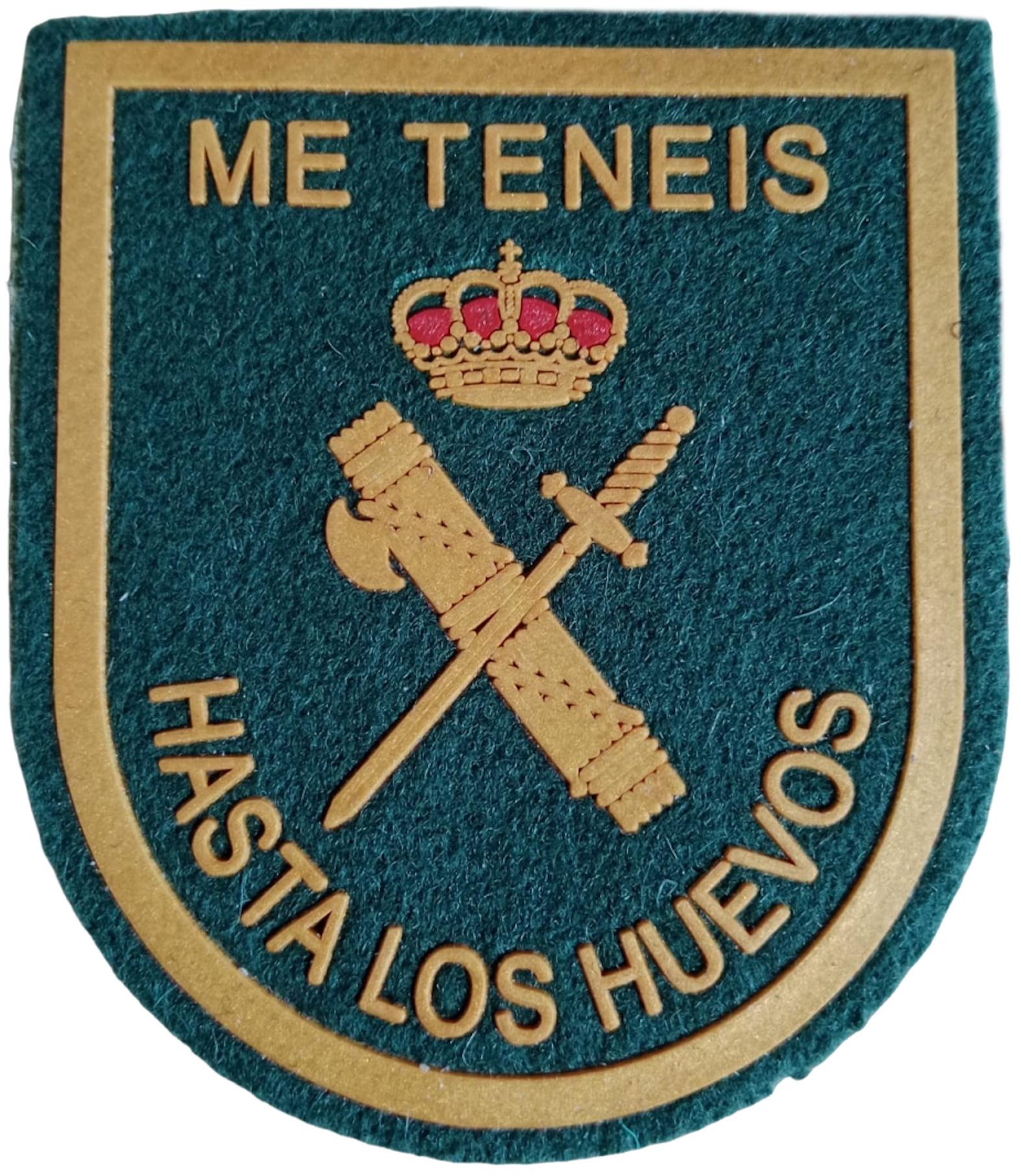 Guardia civil Me tenéis hasta los huevos parche insignia emblema distintivo police patch ecusson 
