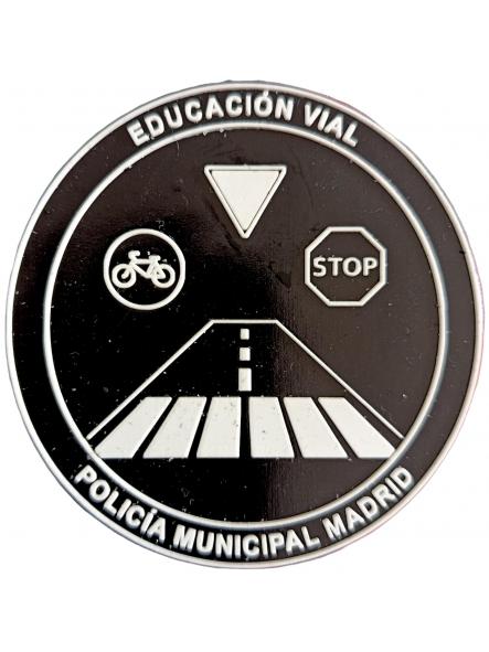 Policía Municipal Madrid Educación Vial parche insignia emblema distintivo police patch ecusson