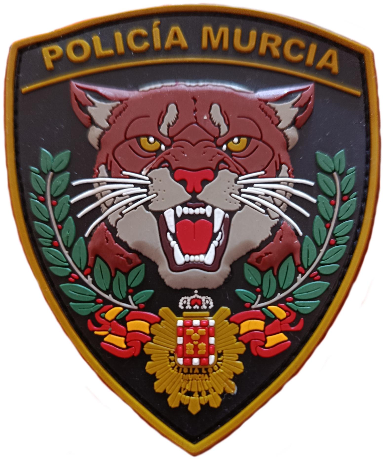 Policía Local Murcia Víctor 400 parche insignia emblema dorado police patch ecusson