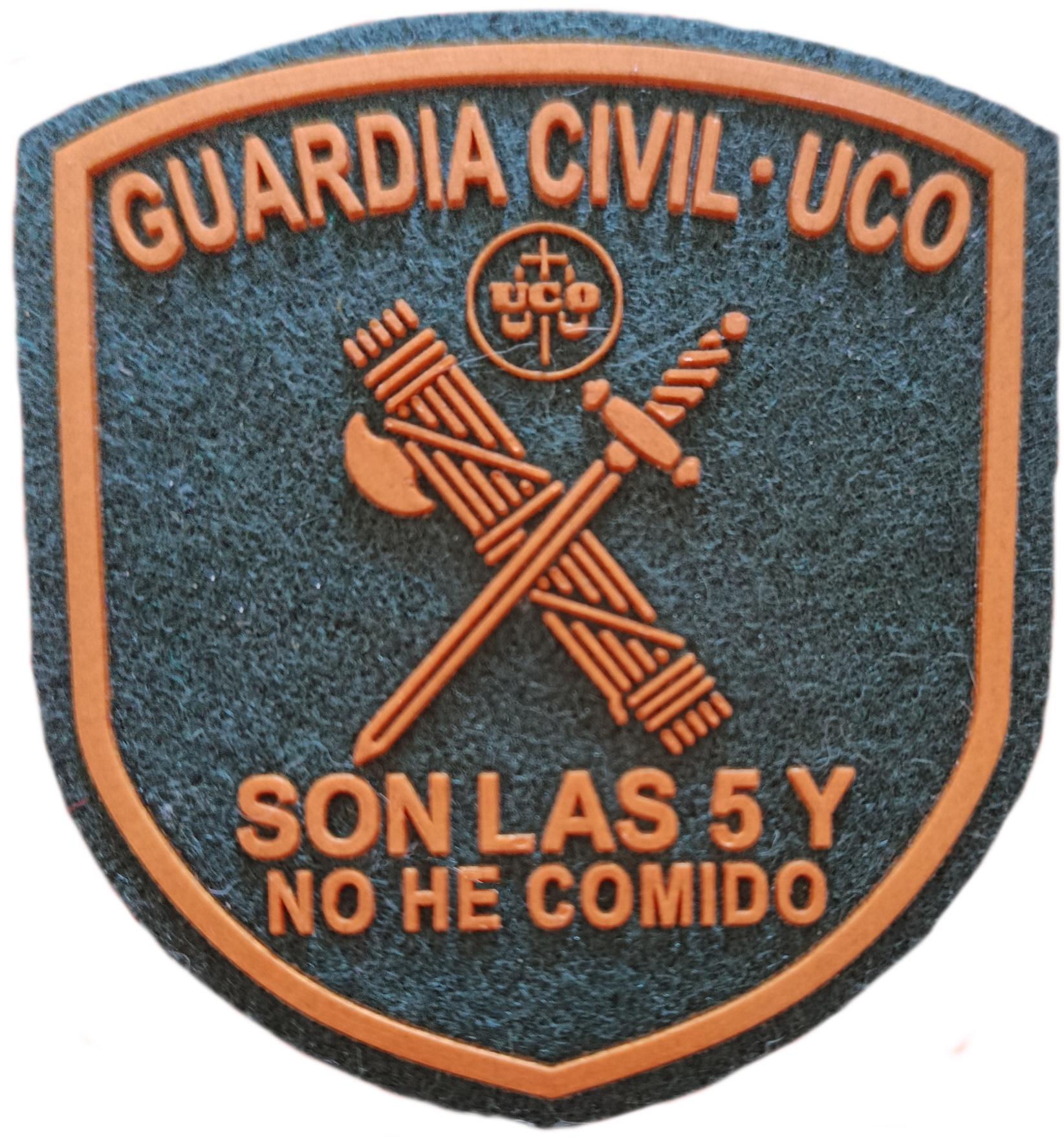 Guardia Civil UCO Son las 5 y no he comido parche insignia emblema distintivo patch ecusson gendarmerie