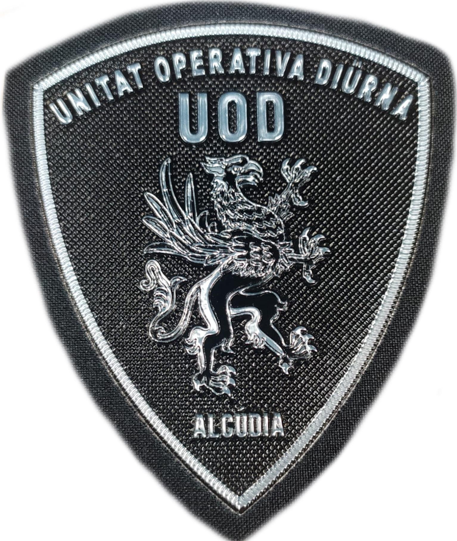 Policía Local Alcudia UOD Unidad Operativa Diurna Comunidad Valenciana parche insignia emblema distintivo Police patch ecusson