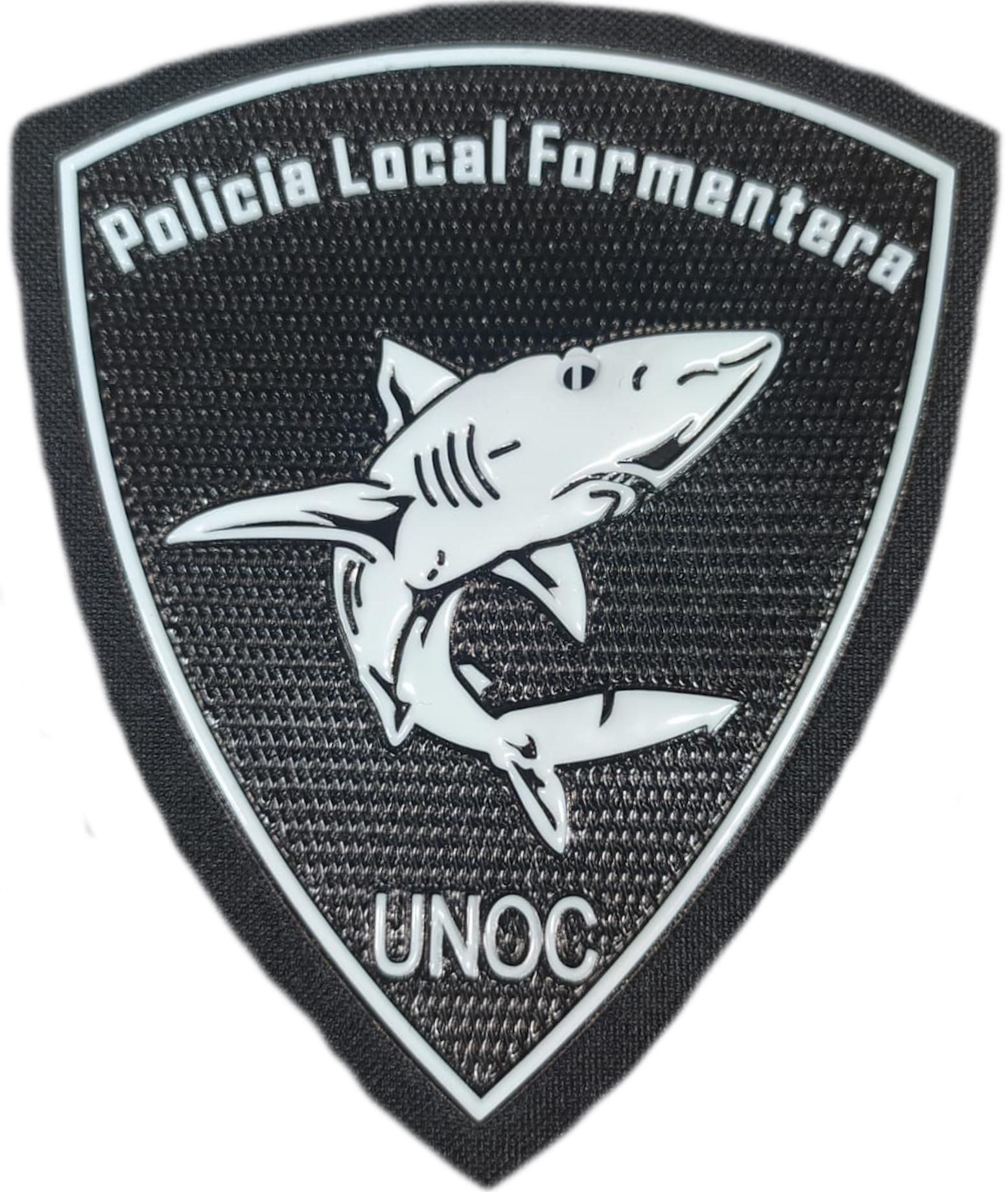 Policía Local Formentera UNOC Baleares parche insignia emblema police dept patch ecusson