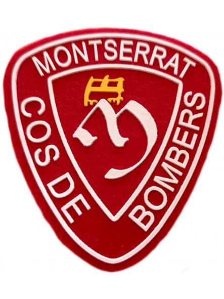 Bomberos Montserrat Cos de Bombers parche insignia emblema Fire Dept patch ecusson  [0]