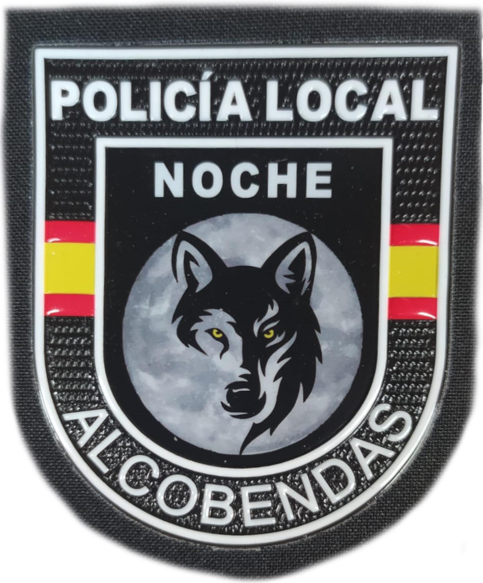 Policía Local Alcobendas Noche Lobo Comunidad de Madrid  parche insignia emblema distintivo police patch ecusson