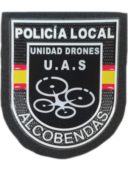 Policía Local Alcobendas Unidad Drones UAS Comunidad de Madrid  parche insignia emblema distintivo police patch ecusson [0]