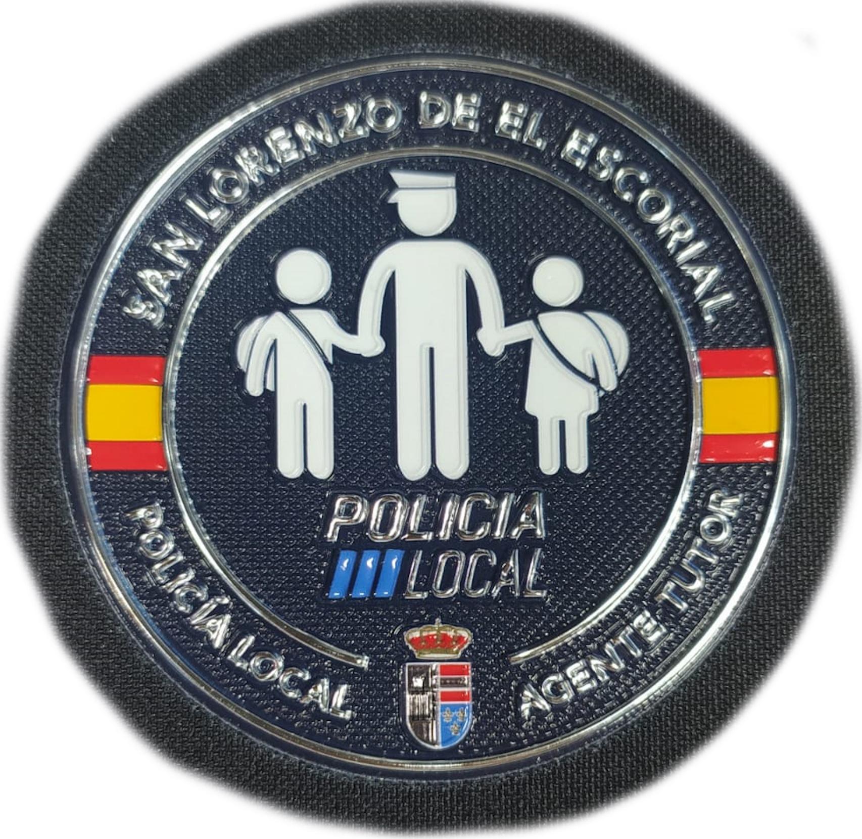 Policía Local San Lorenzo de el Escorial agente tutor parche insignia emblema distintivo Police patch ecusson