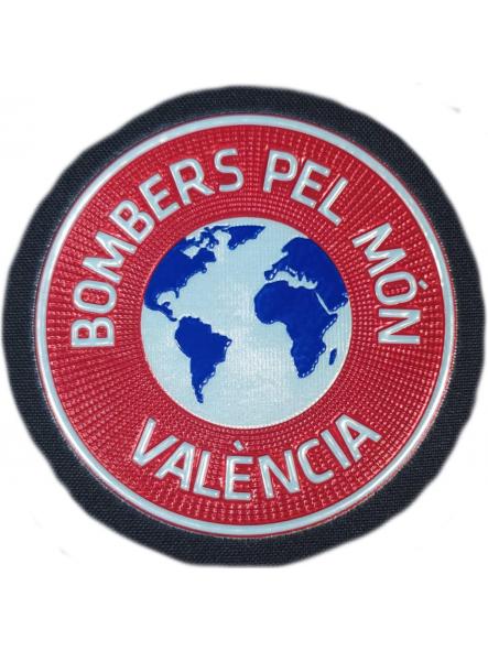Bomberos por el Mundo Valencia Bombers pel Món parche insignia emblema patch Fire Dept ecusson pompiers  [0]