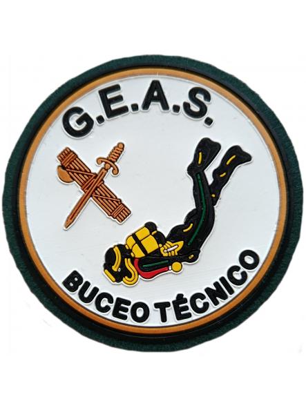 Guardia Civil GEAS grupo especial de acciones subacuáticas Buceo Técnico parche insignia emblema patch ecusson gendarmerie [0]
