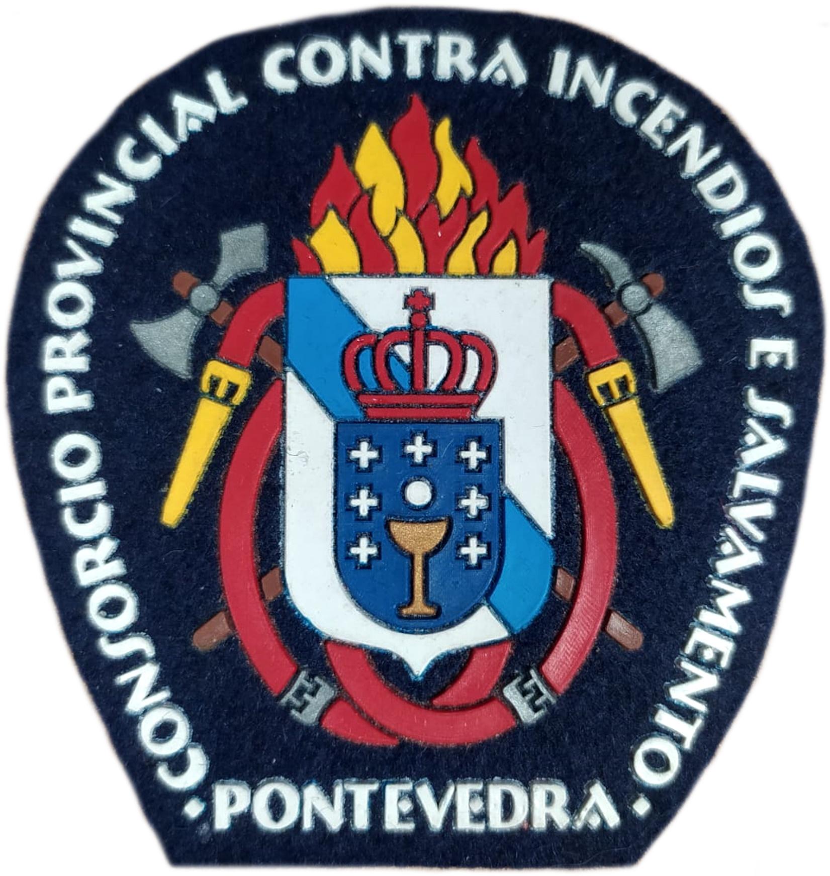 Bomberos Pontevedra Consorcio Provincial contra Incendios y Salvamento parche insignia emblema patch ecussson fire dept pompiers 