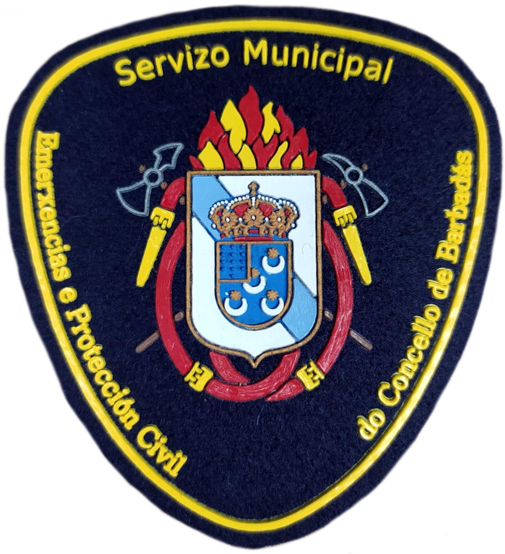 Bomberos Concello de Barbadas Emergencias y Protección Civil contra Incendios y Salvamento parche insignia emblema patch ecussson fire dept pompiers 