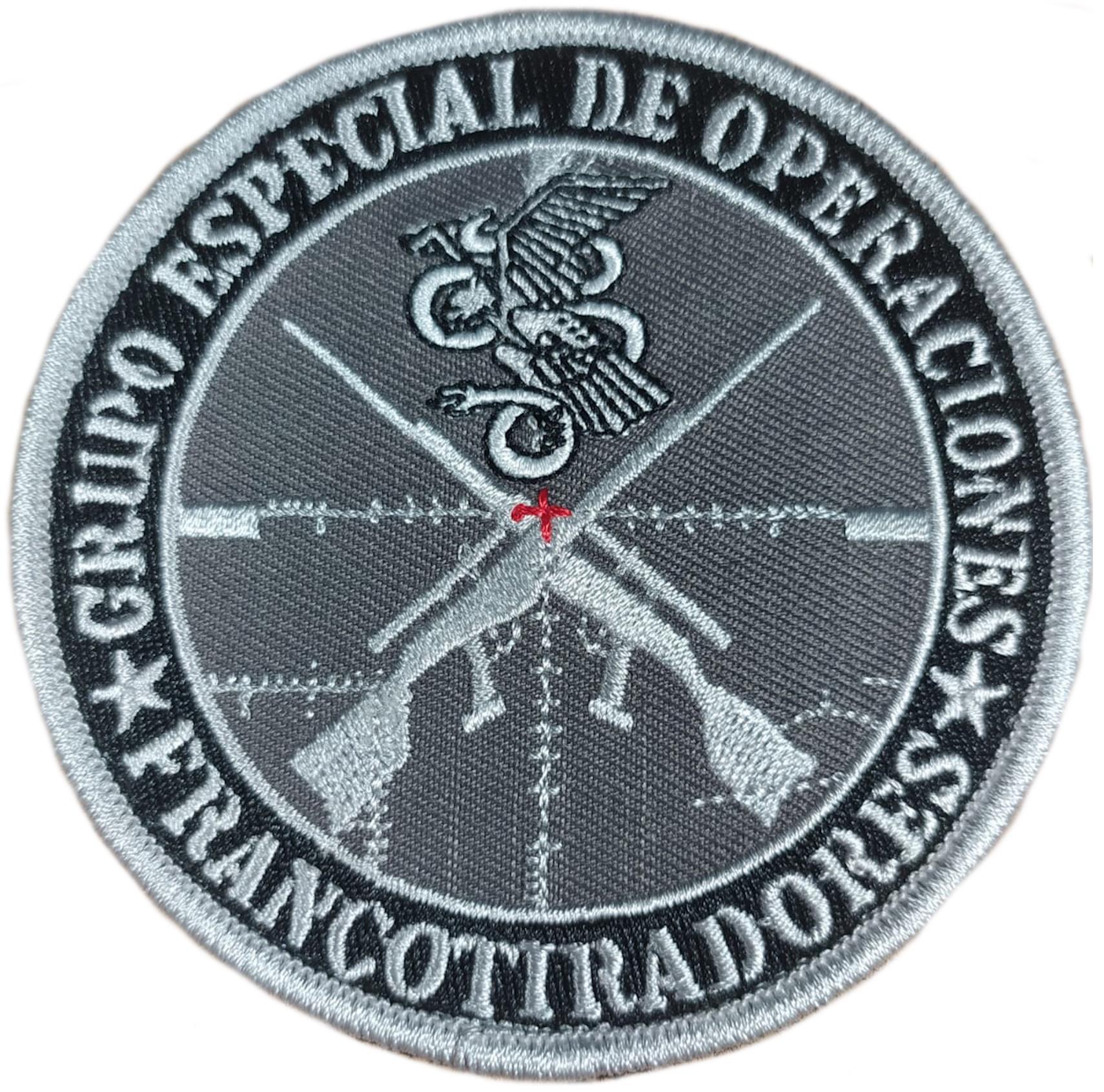 Policía Nacional GEO Grupo Especial de Operaciones Francotiradores parche insignia emblema distintivo Swat Team