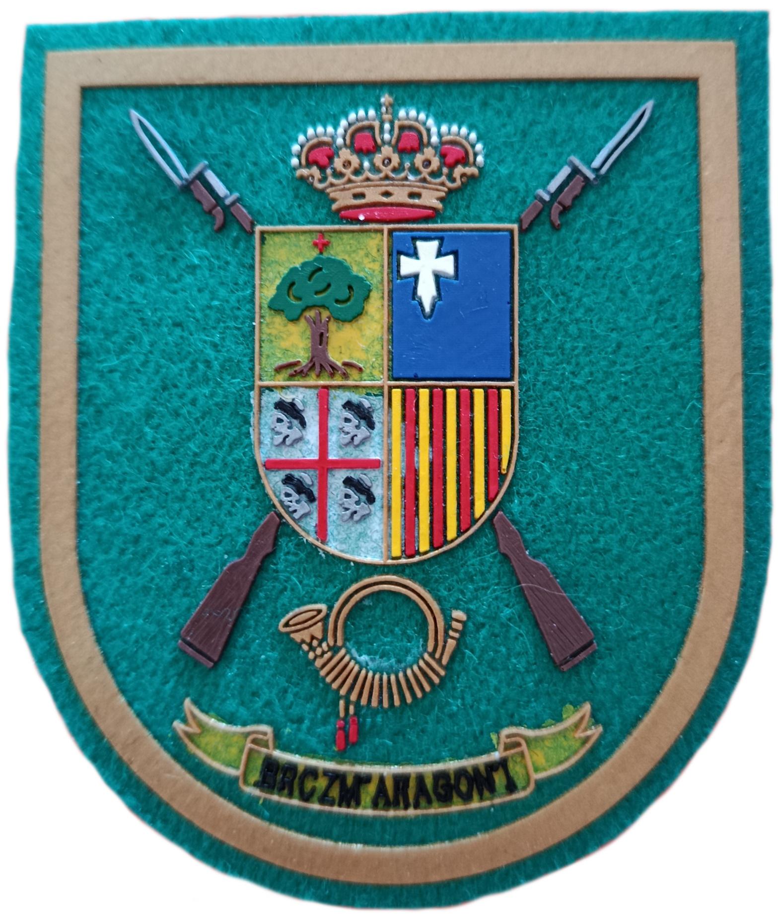 Ejército de Tierra Brigada Aragón I parche insignia emblema ecusson patch Army