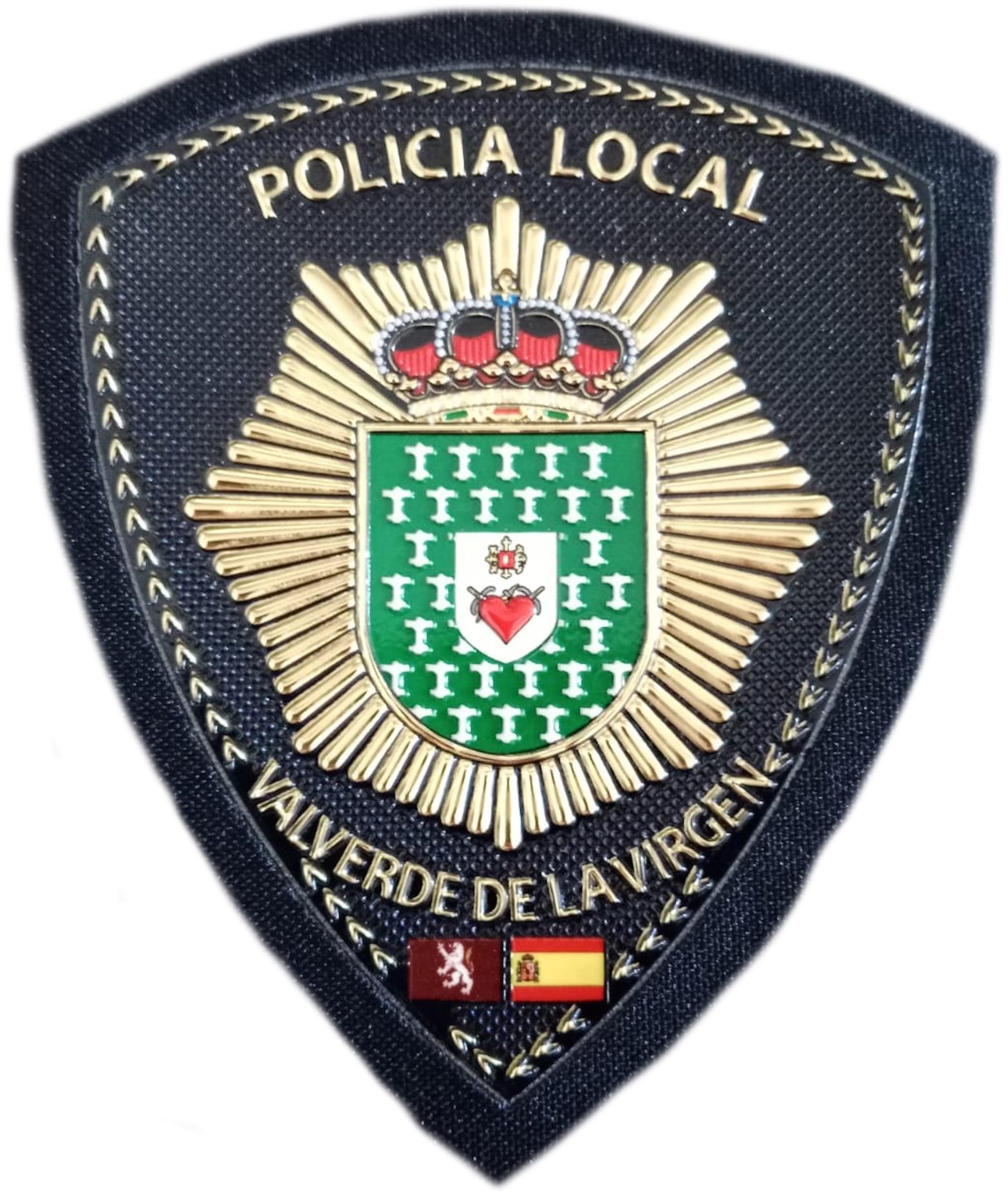 Policía Local Valverde de la Virgen Castilla León parche insignia emblema distintivo ecusson Police patch