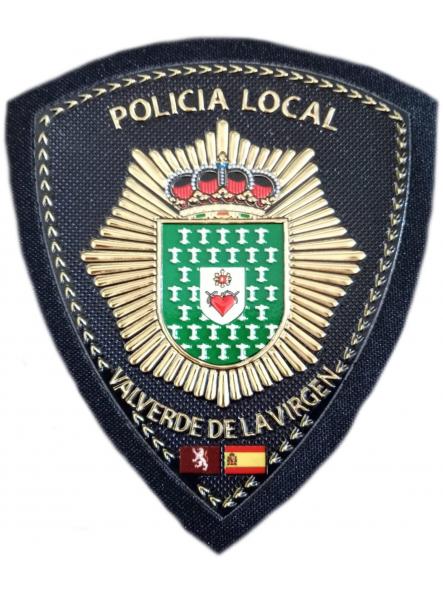 Policía Local Valverde de la Virgen Castilla León parche insignia emblema distintivo ecusson Police patch [0]