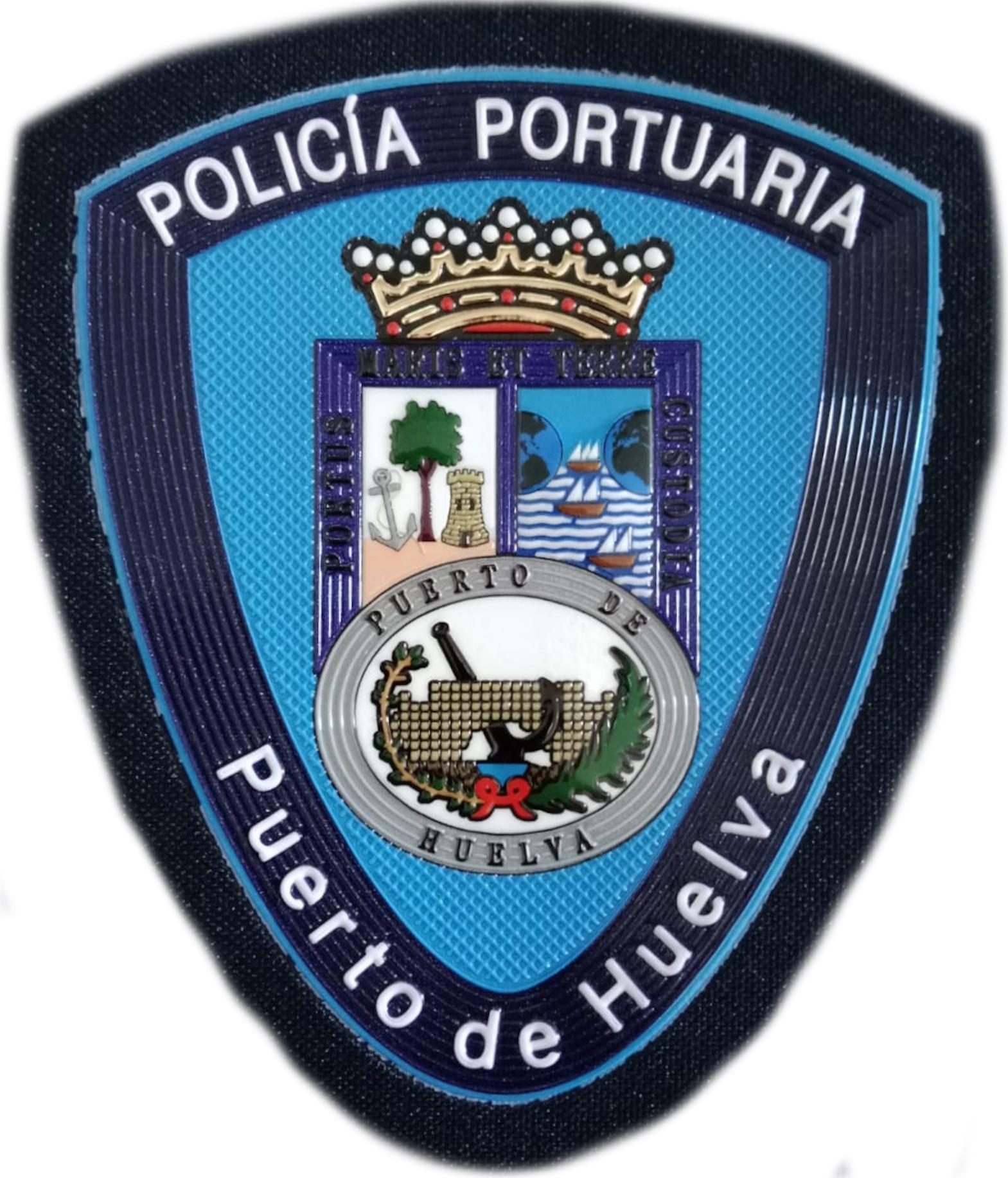 Policía Portuaria de Huelva Andalucía parche insignia emblema distintivo ecusson patch Port Police