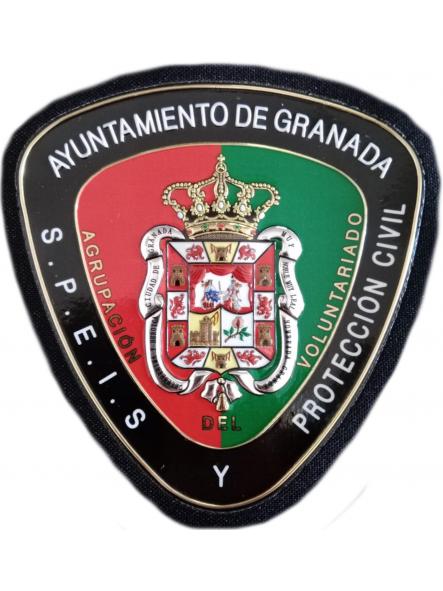 Bomberos Ayuntamiento de Granada Servicio contra incendios y salvamento parche insignia emblema fire patch pompiers ecusson [0]
