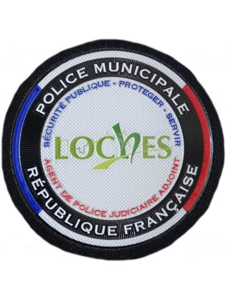 Policía Municipal Loches Francia Agent de Police Judiciaire Adjoint parche insignia emblema distintivo patch ecusson  [0]