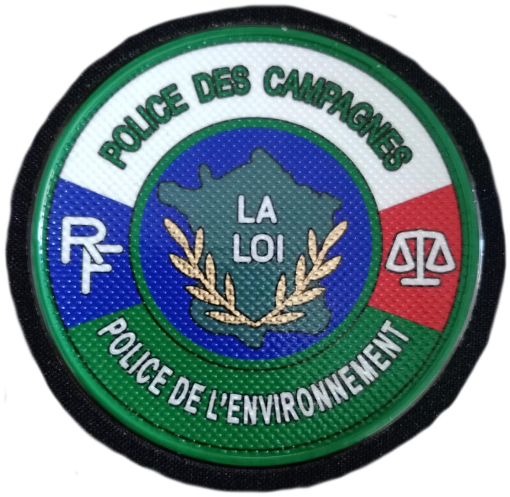 Policía Rural La Loi Francia Police des Campagnes parche insignia emblema distintivo patch ecusson
