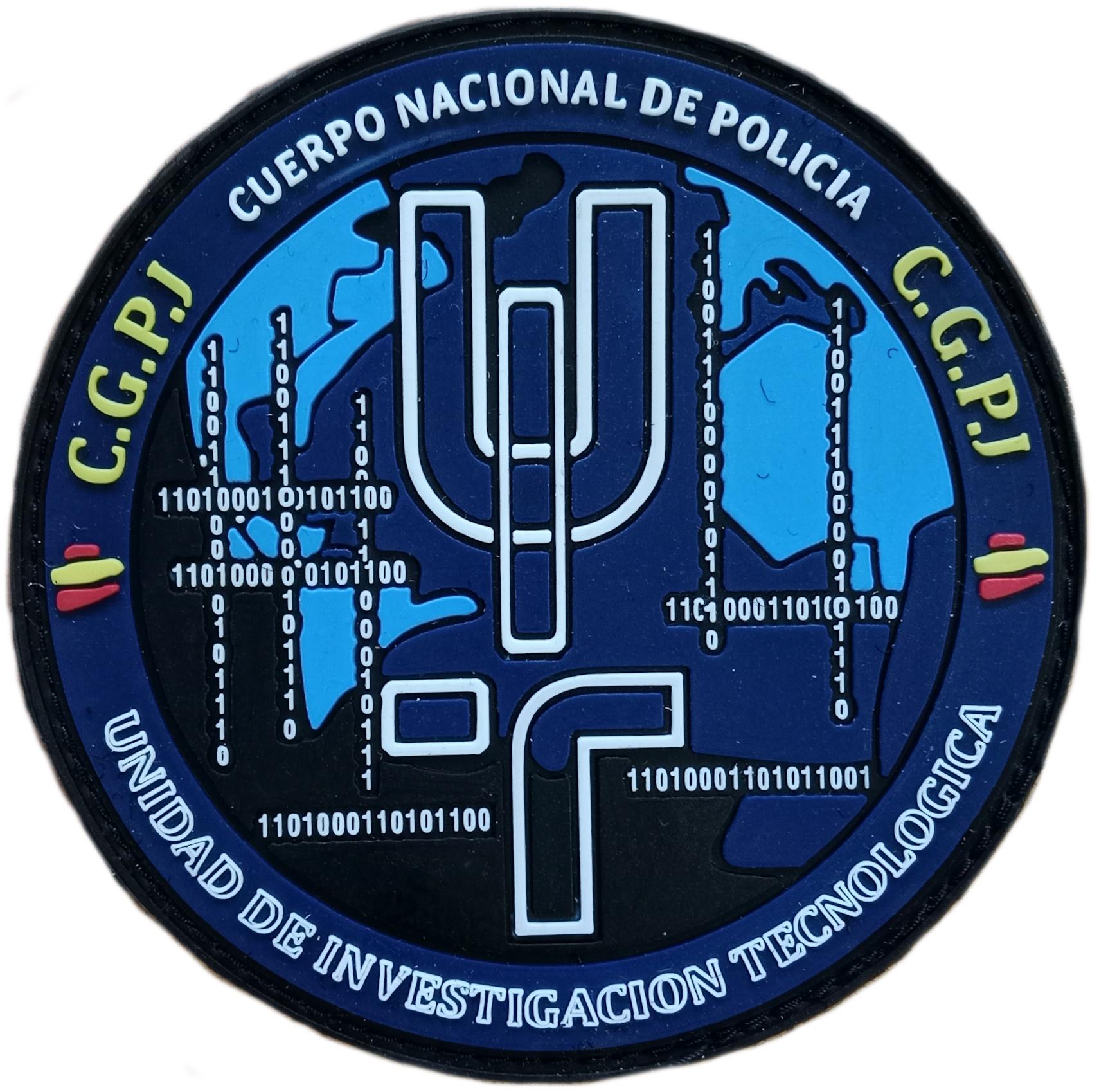 Policía Nacional CNP Unidad de Investigación Tecnológica parche insignia emblema distintivo patch ecusson 