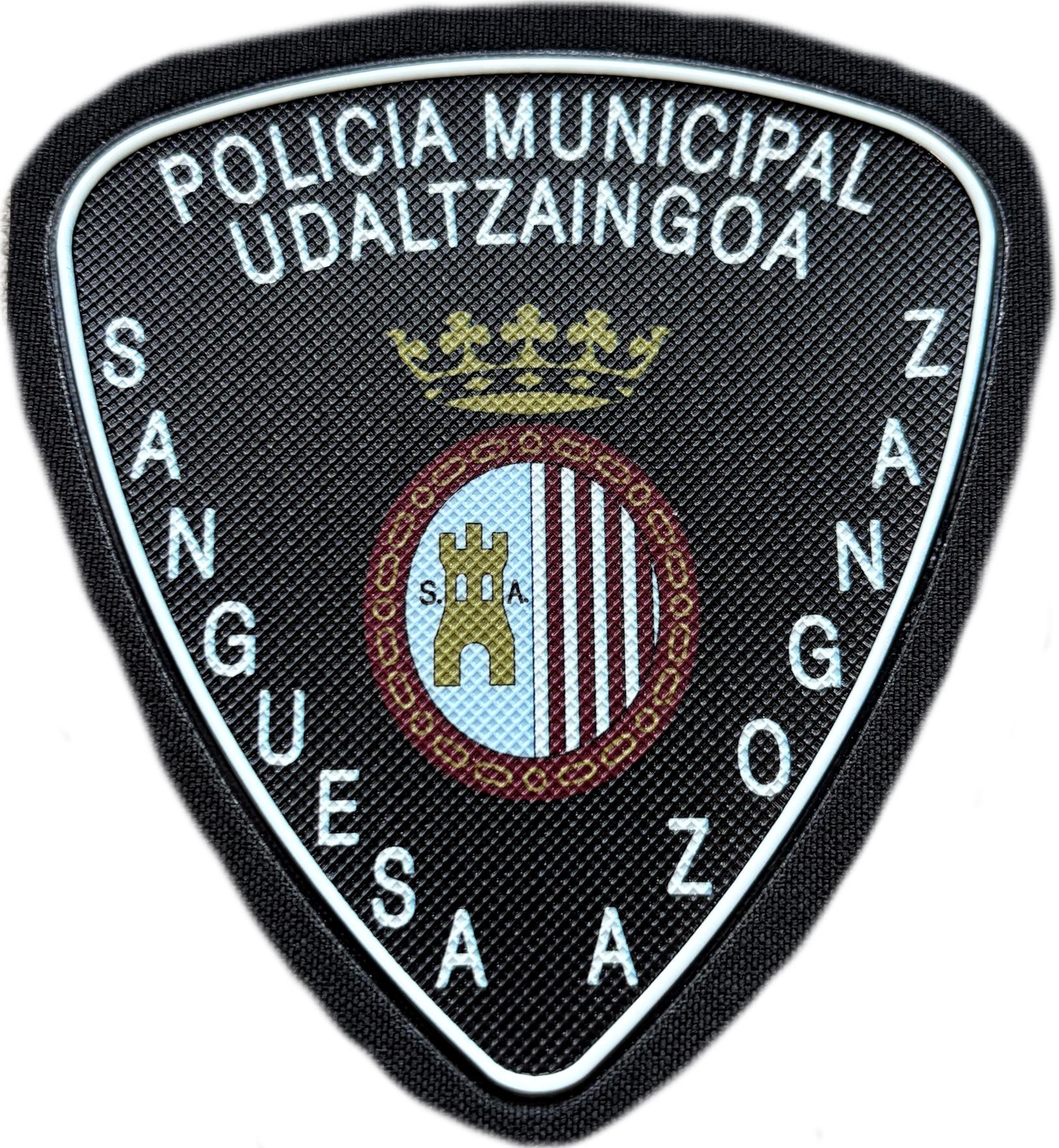 Policía Municipal Sanguesa Zangoza Navarra parche insignia emblema distintivo ecusson patch
