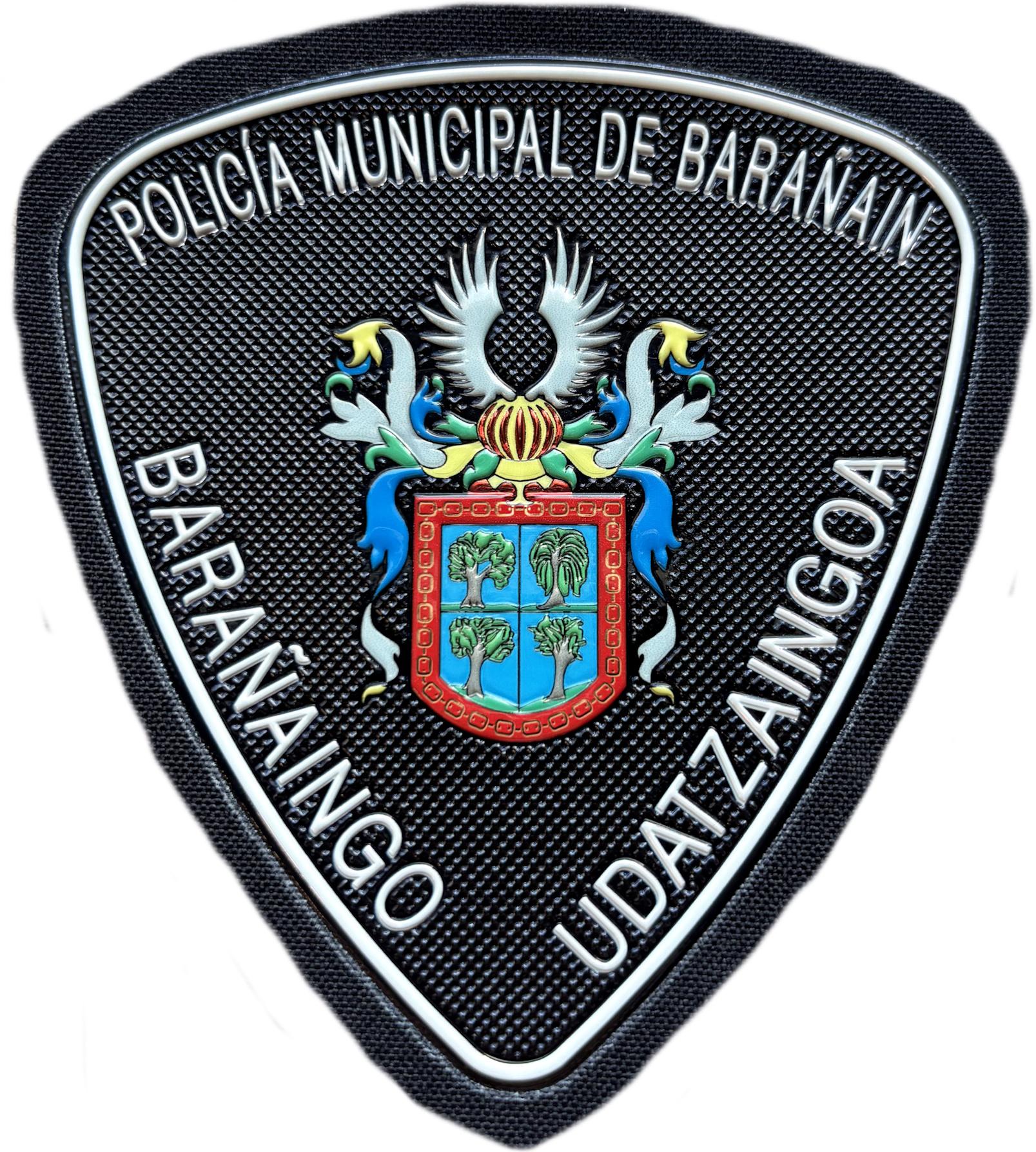 Policía Municipal Barañain Udaltzaingoa Barañaingo Navarra parche insignia emblema distintivo ecusson patch