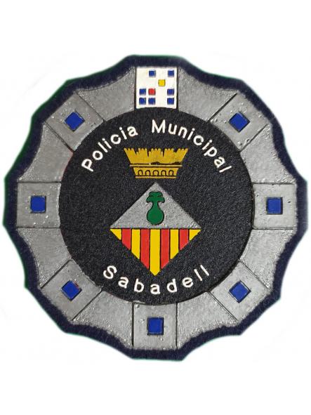 Policía Municipal Sabadell Modelo 92 parche insignia emblema distintivo Police patch ecusson