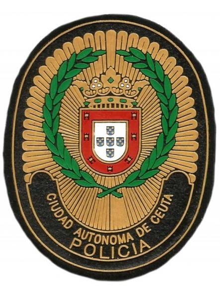 Policía Ciudad Autónoma de Ceuta parche insignia emblema distintivo police patch ecusson