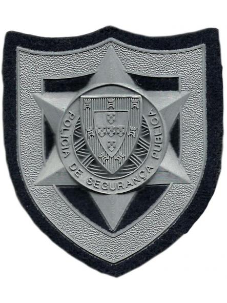 Policía de Segurança Pública de Portugal parche de pecho plateado insignia emblema [0]