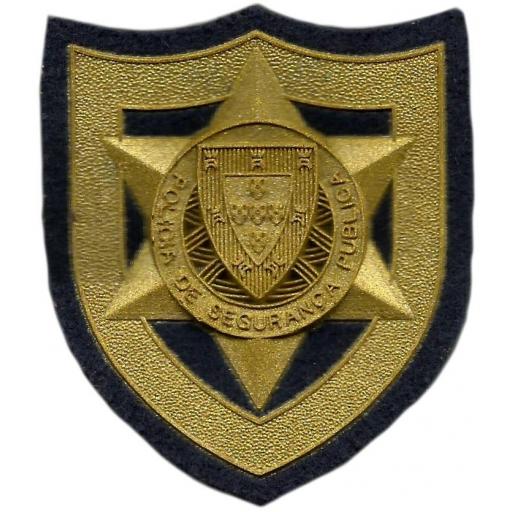 Policía de Segurança Pública Policía Nacional de Portugal parche insignia emblema distintivo de pecho dorado