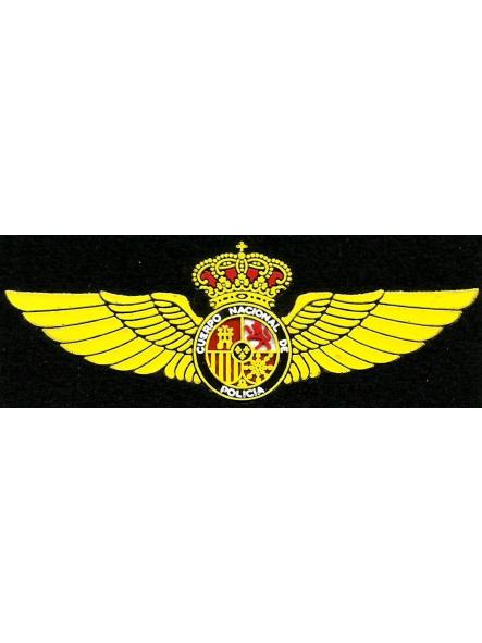Policía Nacional CNP Helicópteros Servicio de Medios Aéreos Alas de pecho parche insignia emblema distintivo [0]