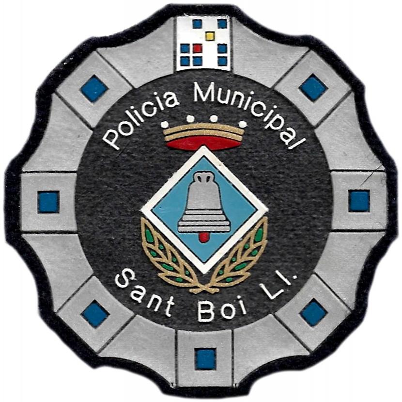 Policía Municipal de Sant Boi de Llobregat parche insignia emblema distintivo de pecho modelo 92 