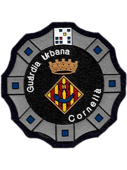 Policía Guardia Urbana Cornellá parche insignia emblema distintivo de pecho modelo 92 [0]