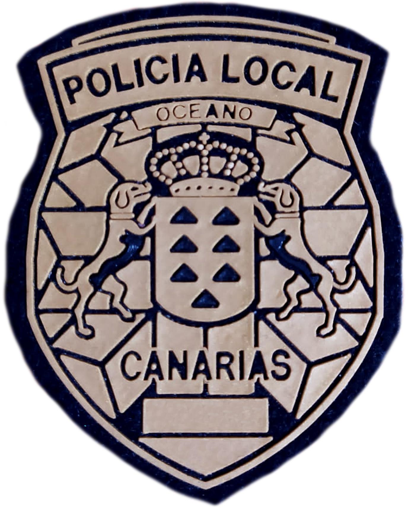 Policía Local Canarias parche insignia emblema distintivo Police Dept