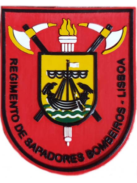 Regimiento de Bombeiros Sapadores de Lisboa Bomberos Portugal parche insignia emblema Fire Dept