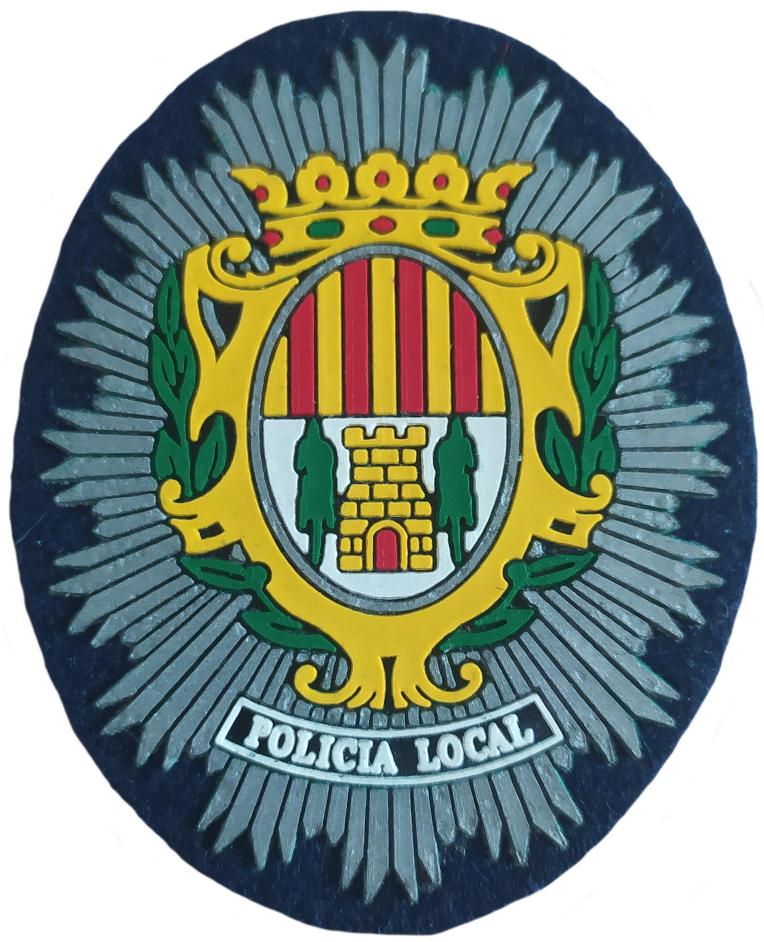 Policía Local Alcañiz Teruel parche insignia emblema patch ecusson Police Dept