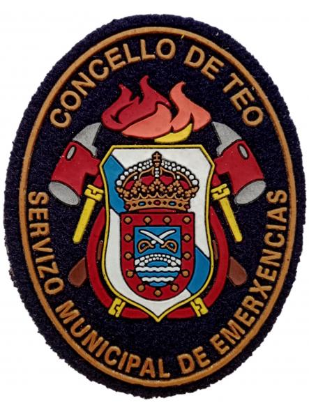Bomberos Concello de Teo Bombeiros Servicio de Emergencias parche insignia emblema ecusson patch Fire Dept