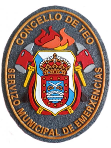 Bomberos Concello de Teo Servicio Municipal de Emergencias parche insignia emblema distintivo ecusson patch Fire [0]