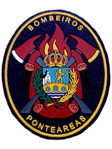Bomberos de Ponteareas Bombeiros parche insignia emblema distintivo ecusson Fire dept pompiers [0]