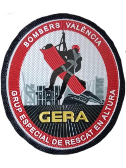 Bomberos Valencia Bombers Grupo Especial de Rescate en Altura GERA parche insignia emblema patch Fire Dept ecusson pompiers  [0]