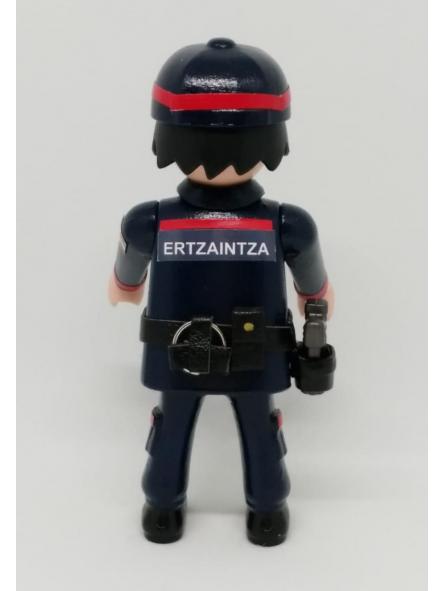 Playmobil personalizado Ertzaintza Policía del País Vasco Euskadi con uniforme de seguridad ciudadana hombre [1]
