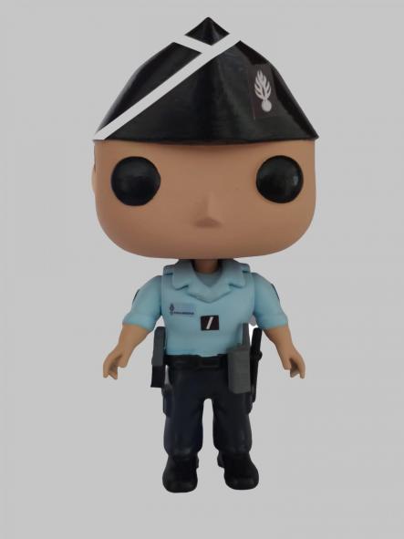 Funcops Gendarmerie Francia con uniforme de verano hombre 