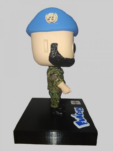 Funcops con uniforme de camuflaje del Ejército de Tierra Cascos Azules ONU hombre [1]