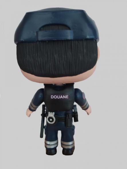 Funcops Agente de Aduanas de Francia Douane con uniforme de verano Custom Fronteras hombre  [1]