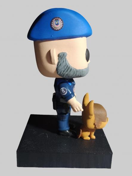 Funcops Policía Municipal de Madrid con uniforme de unidad canina k-9 hombre [2]