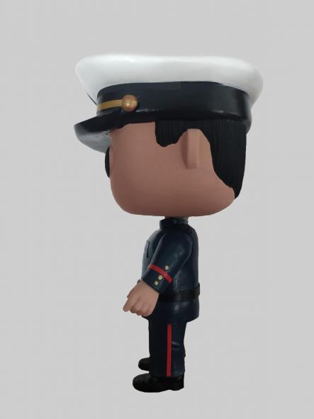Funcops Infantería de Marina uniforme azul de paseo armada hombre [2]