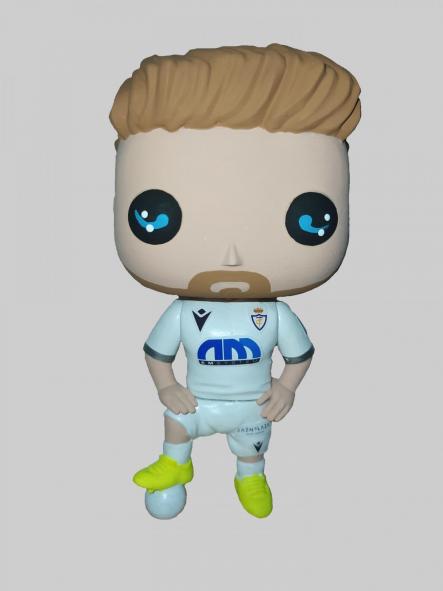 Funcops Futbolista con equipación del Real Jaén hombre podemos hacerlo de tu equipo